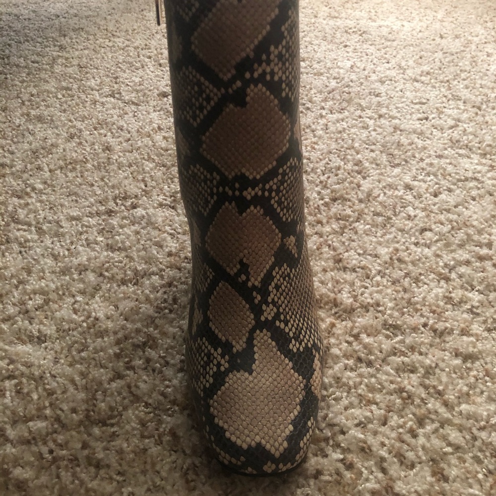 Snake Print Booties - Picture 3 of 3